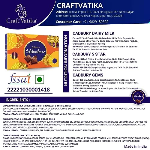 CraftVatika Set of 4 Rakhi Rakhi for brother Bhaiya with chocolate Gifts Combo Set, Cadbury Rakshabandhan Bhai Bhabhi Hamper Greeting Card, Set of 4 Rakhi,Rakhi For Brother With Chocolate Combo,Rakhi Gift Hamper - Image 4
