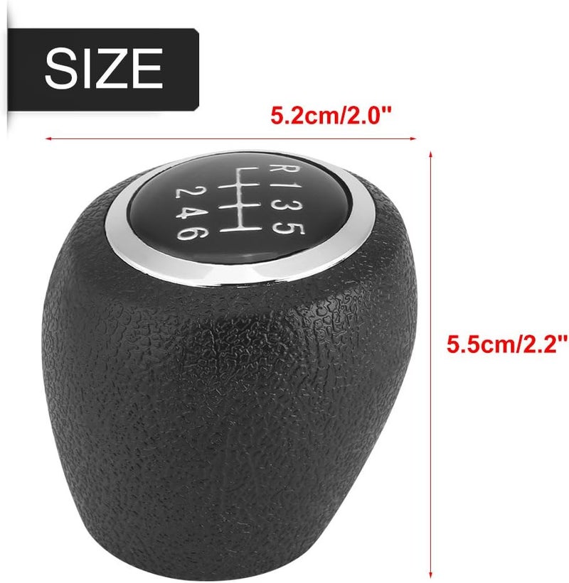 plplaaoo Gear Shift Knob, Gear Shifter Knob Manual Shift Knobs5/6 Speed Shift Knob Plastic Manual Car Gear Shift Shifter Knob Stick Head Handle Lever for Cruze 2008-2012 (6 Speed) - Image 2