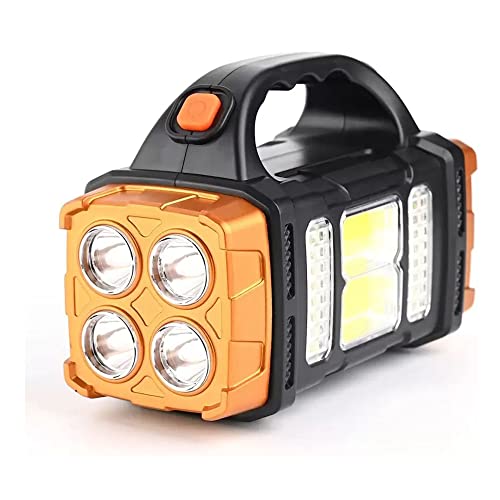 Care4 Care 4 Multifunctional Solar Waterproof LED COB Flashlight | Portable & USB Charging Twin Bulb Torch for Emergency Outdoor Camping Hiking - Image 1