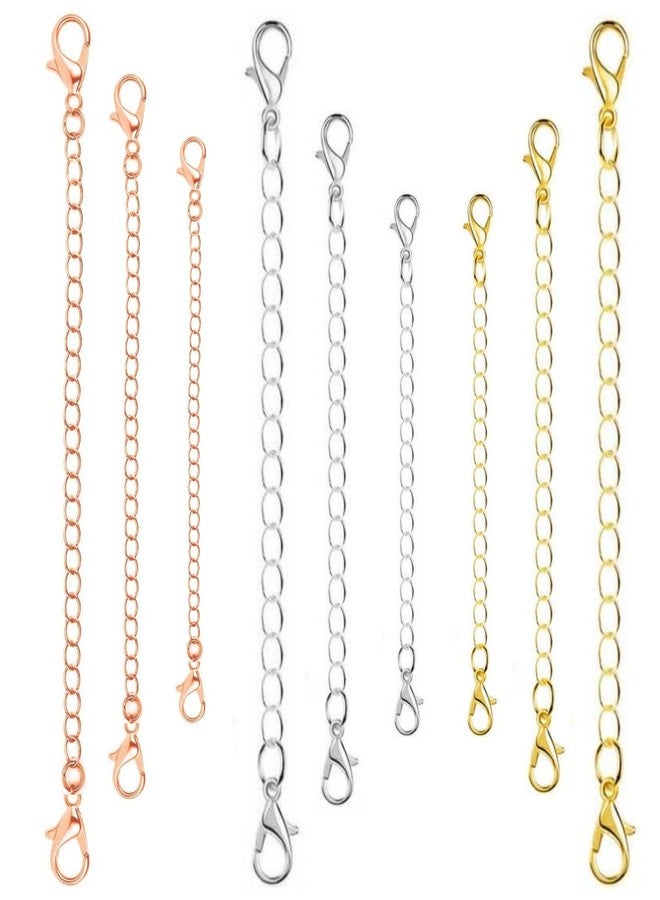 ST logo Hanging Tree Combo Pcs Women Girl Boy & Men Jewellary Making Extender for Chain Set Bracelet Pendant & Necklace Size Rose Gold Gold Silver - Image 1