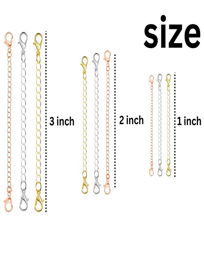 ST logo Hanging Tree Combo Pcs Women Girl Boy & Men Jewellary Making Extender for Chain Set Bracelet Pendant & Necklace Size Rose Gold Gold Silver - Image 2