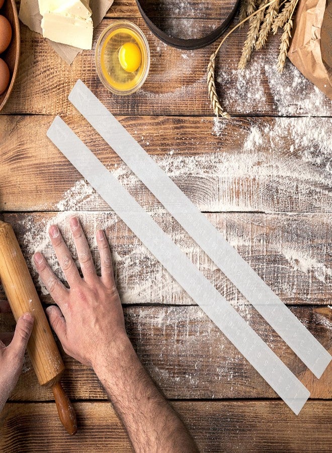 PRETYZOOM 2-Pack Rolling Pin Guide Sticks 15.75 Inch Dough Thickness Measuring Rulers for Even Cookie and Pastry Layers Baking Tools - Image 3