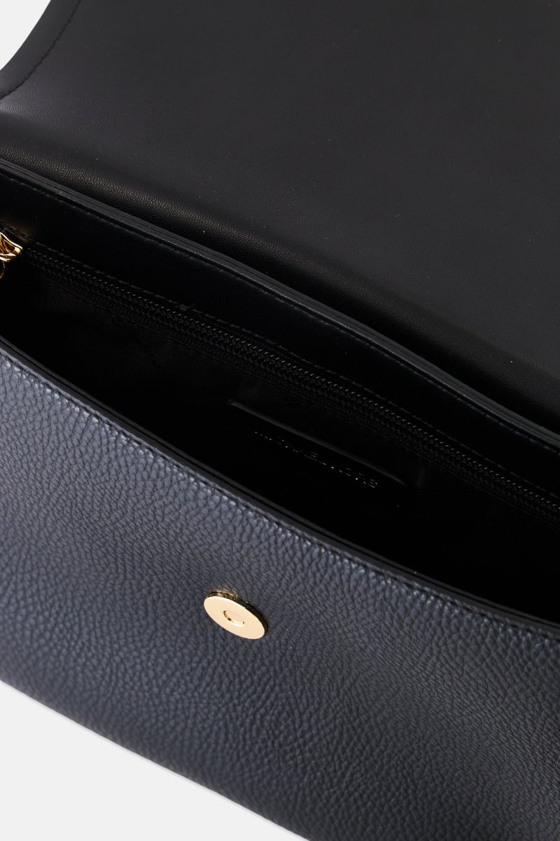 Michael Kors Women Brand Logo Shoulder Bag  20 H x 27 L x 10 W cm, Black  - Image 4