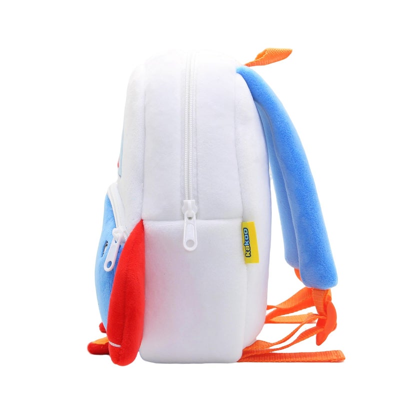 Plush Kids Backpack, Space Shuttle Space Design, Soft Lightweight School Bag for Toddlers and Preschool Kids - Image 5