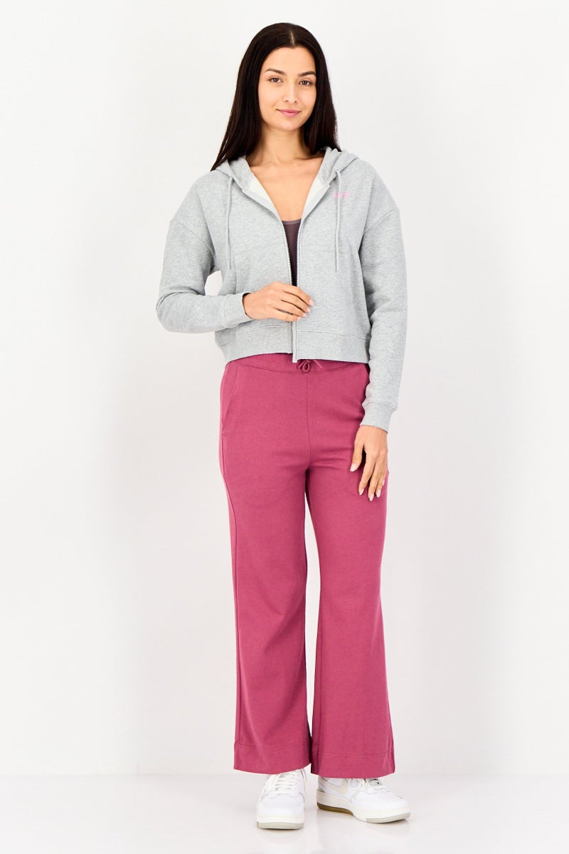 Reebok Women Sportswear Fit Long Sleeve Outdoor Hoodie, Grey - Image 2