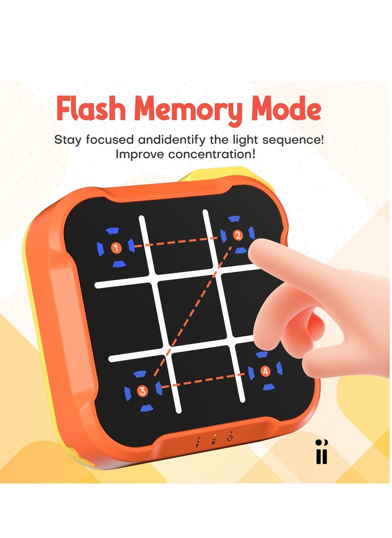 XICEN - Tic Tac Toe Games, 3 in 1 Electronic Handheld Puzzle Game Console, Portable Board Games for Kids and Adults, Educational Toy, Improve Memory and Concentration - Image 1