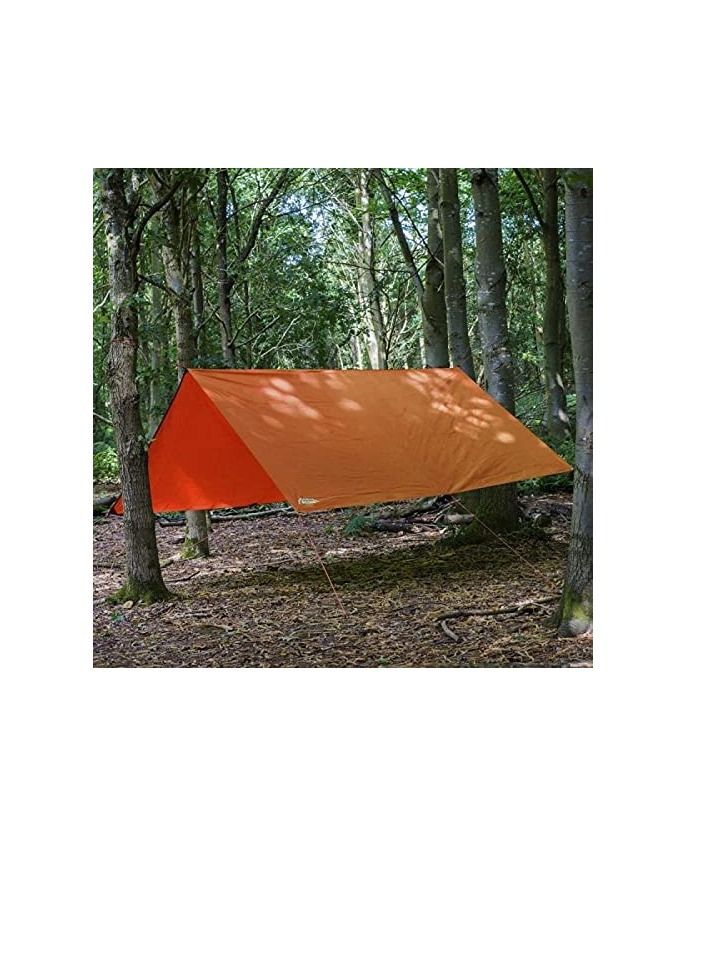 Waterproof Ground Cover Tent Shelter Dust-proof Rain Cover Tarpaulin Sheet (30 x 30, ORANGE) - Image 2