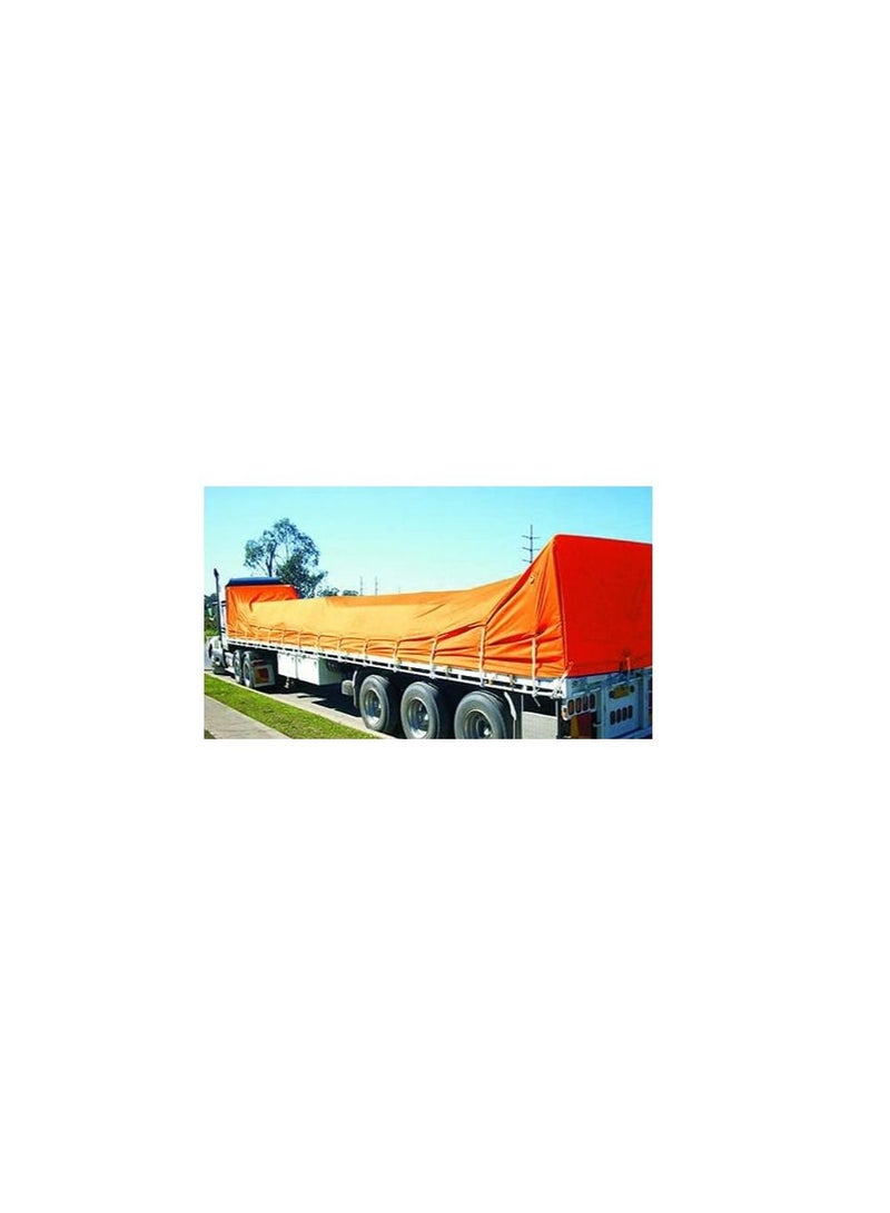 Waterproof Ground Cover Tent Shelter Dust-proof Rain Cover Tarpaulin Sheet (30 x 30, ORANGE) - Image 3