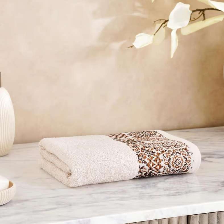 Pan Home Magnolia Ethena Hand Towel - Brown - Image 1