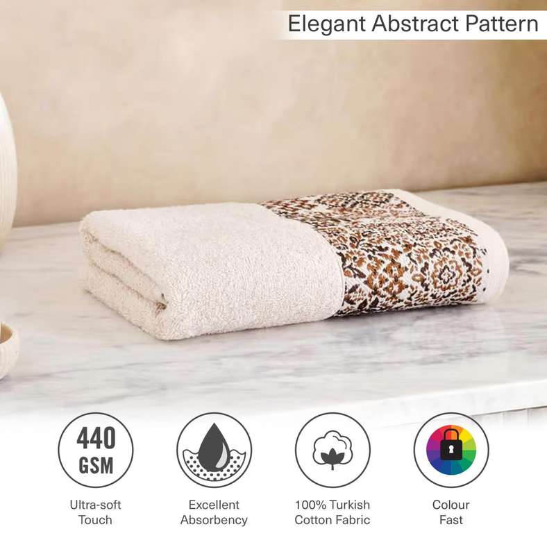 Pan Home Magnolia Ethena Hand Towel - Brown - Image 5