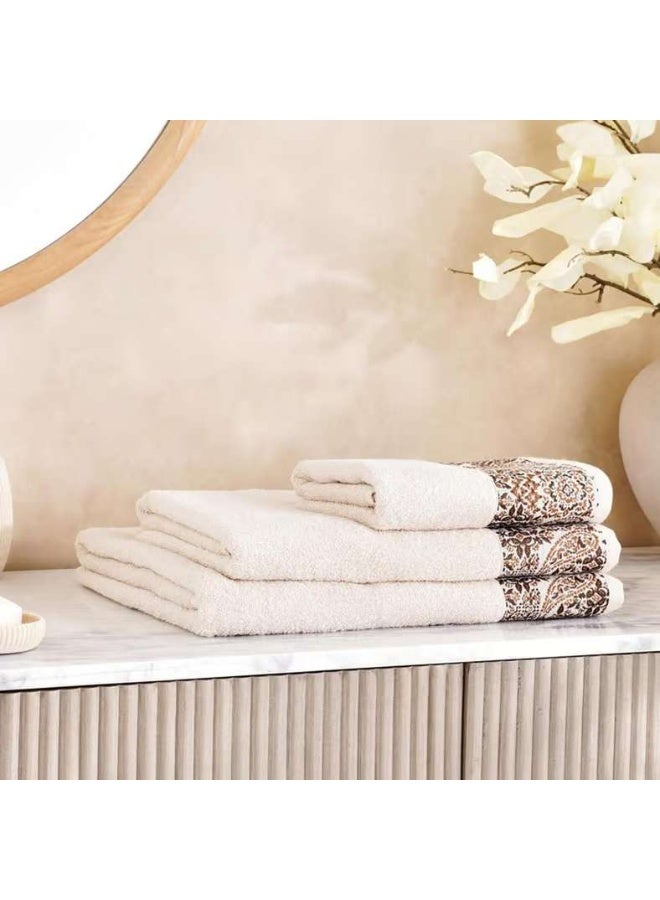 Pan Home Magnolia Ethena Hand Towel - Brown - Image 3