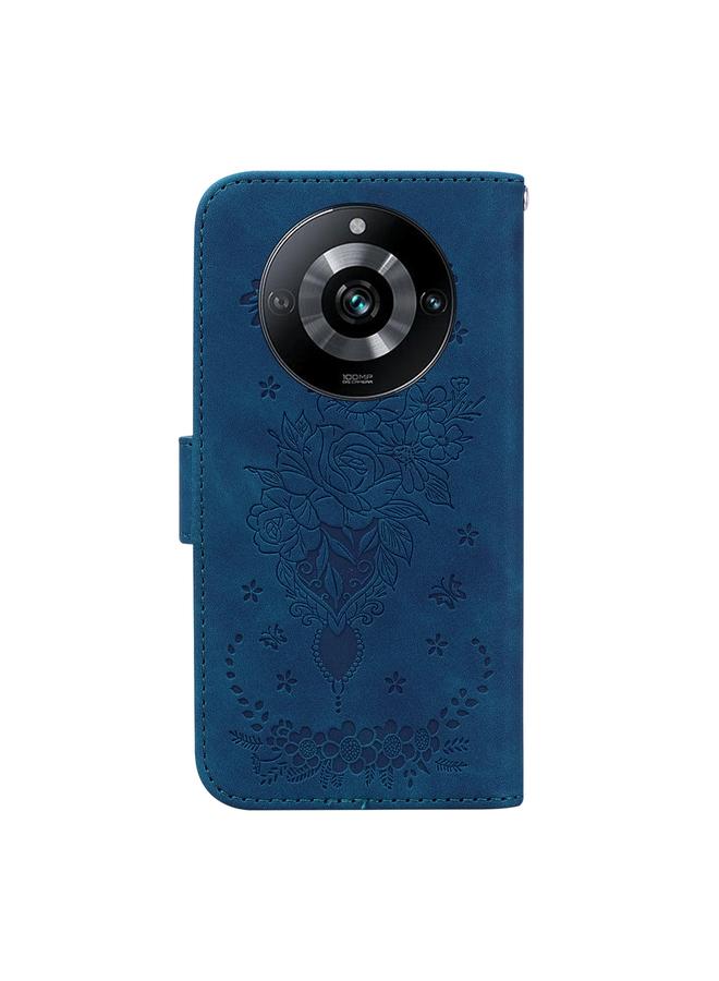 اس-توب جراب لهاتف Realme 11 Pro / 11 Pro+ / Narzo 60 Pro جراب هاتف جلدي منقوش بنقشة فراشة وردية - Image 3