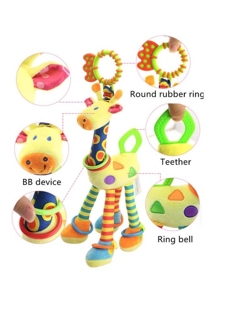 The Bed Hanging Crib Toy Baby Infant Rattles Plush Animal Stroller Hanging Bell Play Toy  - Image 4