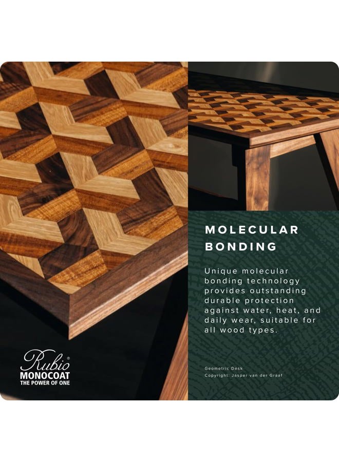 Rubio Monocoat Wood Stain & Finish 175 ft² - Mahogany | Oil Plus 2C | Quick-Dry, Eco-Friendly Linseed Wood Oil for Indoor Use, Includes Accelerator (Part B) | Protector | 350 ml - Image 5