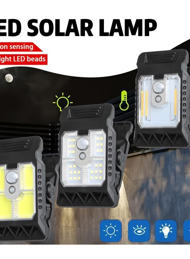 YD 21A Solar Motion Sensor Wall Light Rechargeable Outdoor Stairs Porch - Image 3