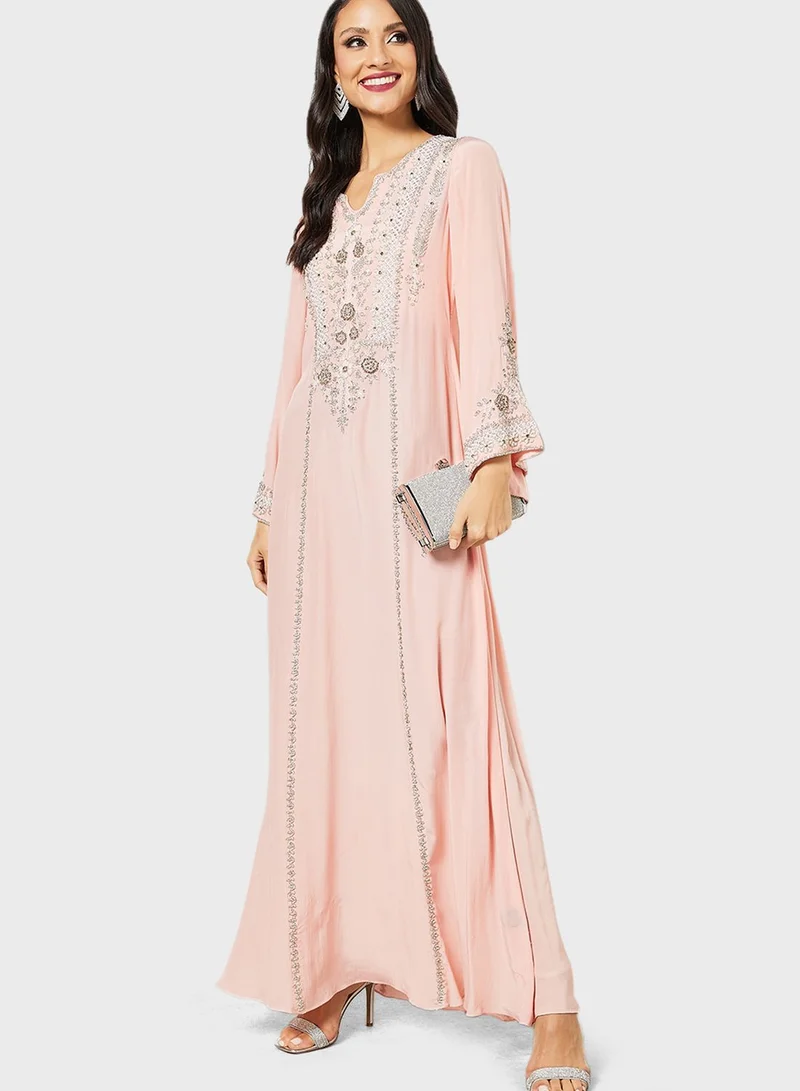 NIRRAAMYAA Embrodery Kaftan