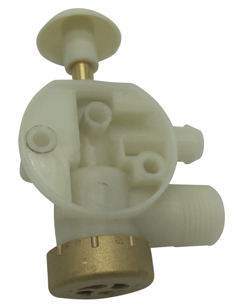 Beech Lane RV Upgraded Toilet Water Valve for Dometic Sealand EcoVac Vacuflush Pedal Flush Toilets, Brass Cap For Leak Resistance, High Performance in Freezing Conditions, Replaces 385314349 - Image 1