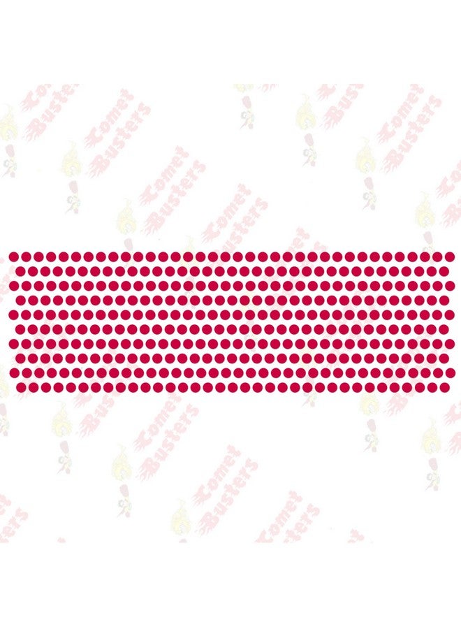 Comet Busters Beautiful Handcrafted Round Red Velvet Bindis (3 mm) (BIN2064) - Image 4