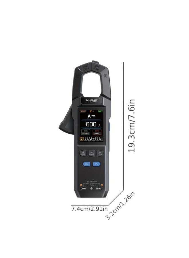 10000 Counts Clamp Tester DC AC Current Voltage Clamp Meter 600A USB Charger NCV - Image 2