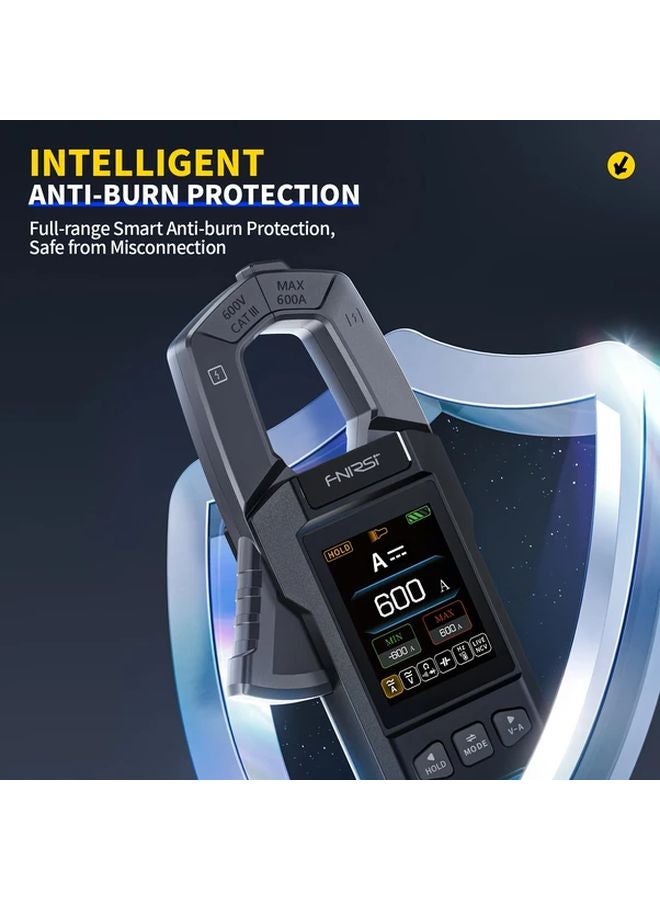 10000 Counts Clamp Tester DC AC Current Voltage Clamp Meter 600A USB Charger NCV - Image 3