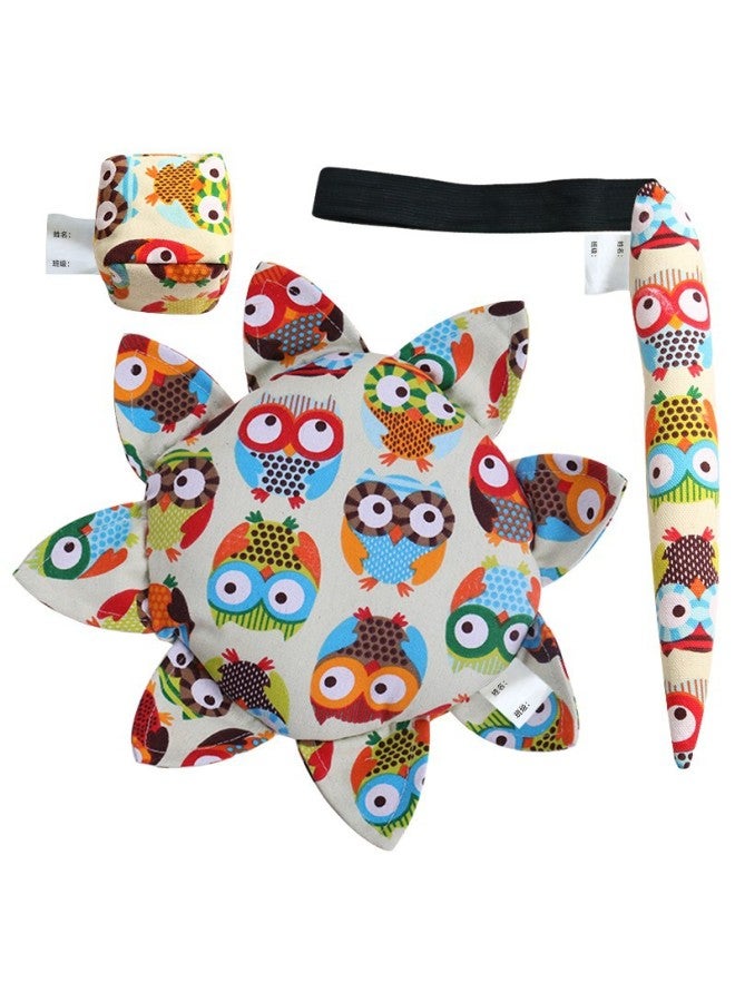 Outdoor Cloth Flying Disk Toy Set For Children Sandbag Tail Three-piece Suite Nursery Soft Frisbee Disc Sports Plaything-Specifications:Dinosaurs - Image 3