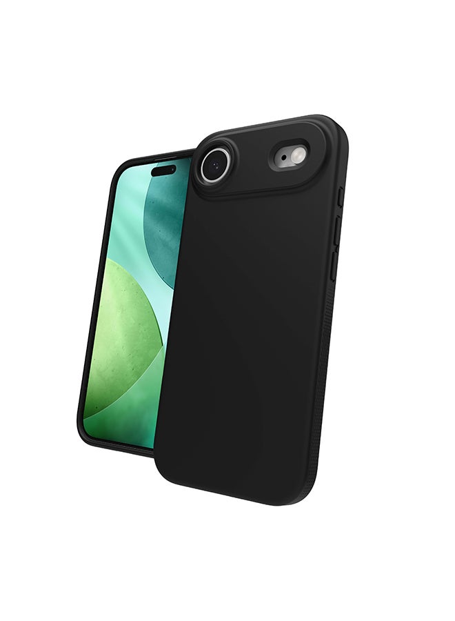 ZAGG iPhone Air Case – Manhattan Snap MagSafe Compatible Slim Protective Silicone Cover with Graphene Strength & 13 ft Drop Protection – Flood Black - Image 3