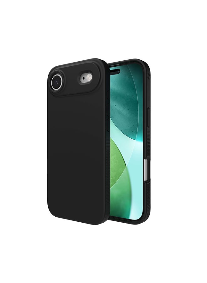 ZAGG iPhone Air Case – Manhattan Snap MagSafe Compatible Slim Protective Silicone Cover with Graphene Strength & 13 ft Drop Protection – Flood Black - Image 4