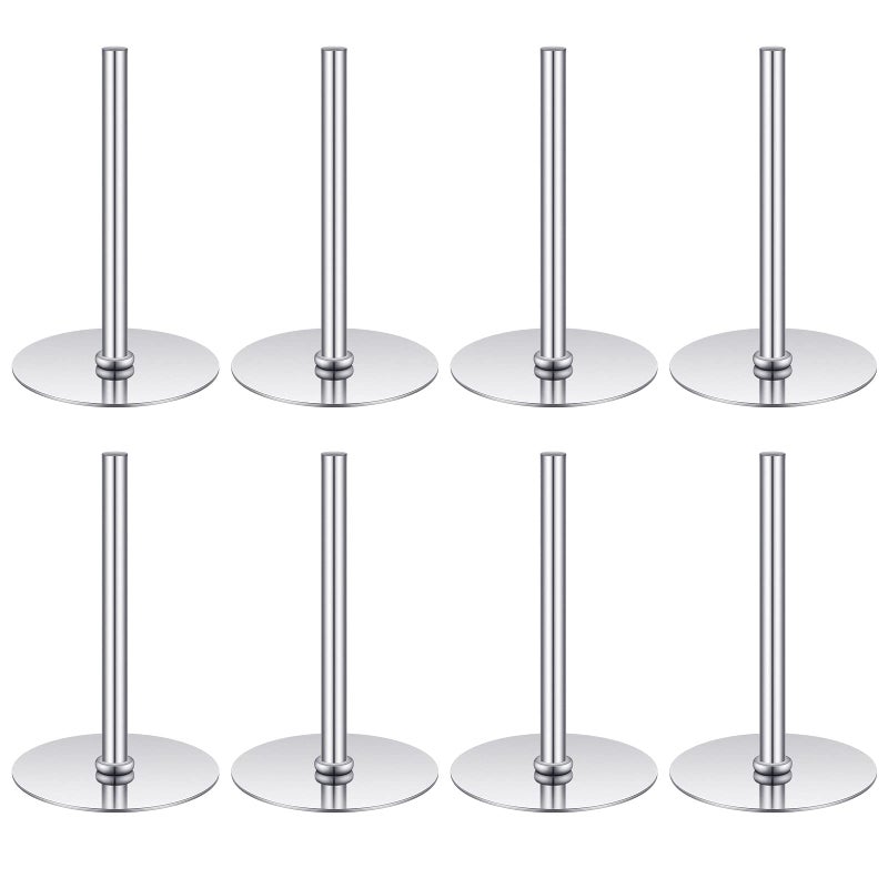 Newtay 8 Pieces Cake Heating Core for Baking Cakes Stainless Steel Heating Rod 2 Inches Silver Rod for Decorating Supplies Baking Tools Accessories 