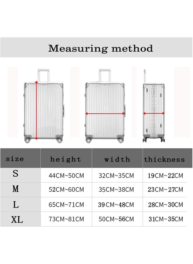 Luggage Cover for Wheeled Suitcase,18/24/28/32 Inch Luggage Covers Suitcase Protector,Washable Suitcase Baggage Covers,Dustproof Anti-Scratch Travel Luggage Cover - Image 4