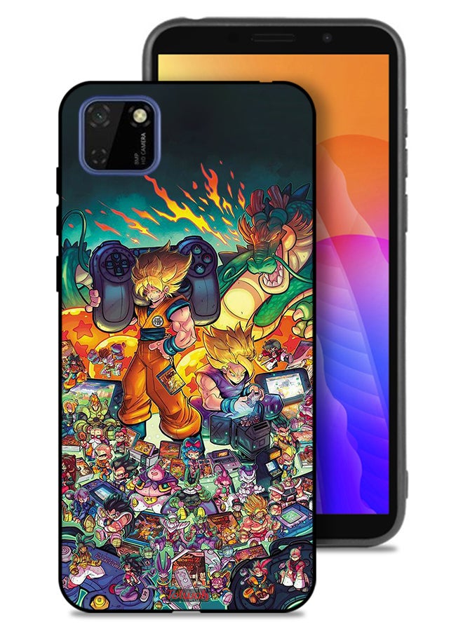 Tolwak Huawei Y5p Protective Case Cover Gamer Art Doodles - Image 1