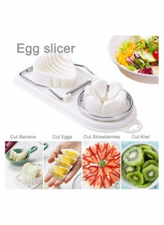 Generic Egg Slicer, Egg Slicer for Hard Boiled Eggs, Stainless Steel Wire Egg Slicer,with 2 Slicing Styles, Heavy Duty Aluminium Egg Cutter Dishwasher Safe for Egg Strawberry Soft Fruit  - Image 4