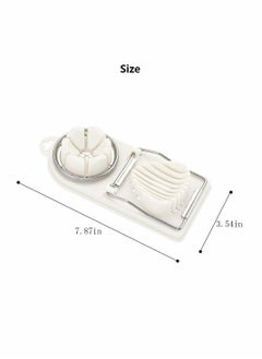Generic Egg Slicer, Egg Slicer for Hard Boiled Eggs, Stainless Steel Wire Egg Slicer,with 2 Slicing Styles, Heavy Duty Aluminium Egg Cutter Dishwasher Safe for Egg Strawberry Soft Fruit  - Image 5