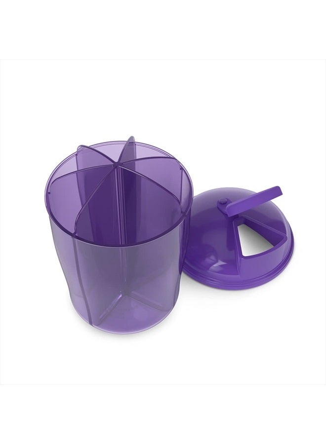 Ezy Dose منظم الفيتامينات إزي دوز، 6 حجرات كبيرة للتخزين الشهري، 30 يوم، قد تختلف الألوان - Image 1