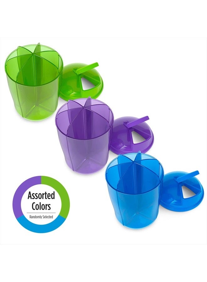 Ezy Dose منظم الفيتامينات إزي دوز، 6 حجرات كبيرة للتخزين الشهري، 30 يوم، قد تختلف الألوان - Image 5