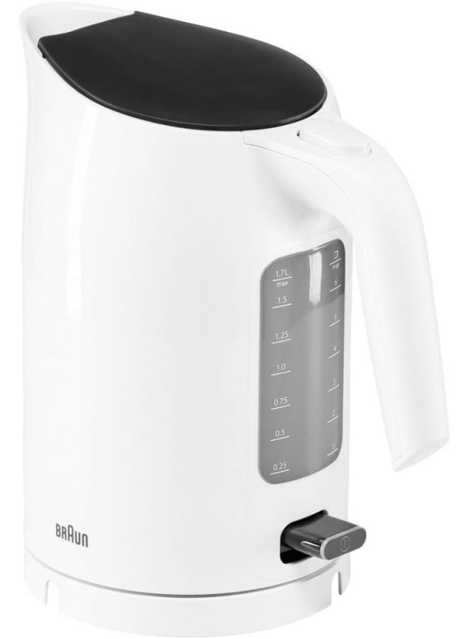 Braun PurEase 3 Electric Kettle, 3000W, 1.7L with Washable Anti-Scale Filter, WK3110WH, White 1.7 L 3000 W WK3110WH white - Image 2