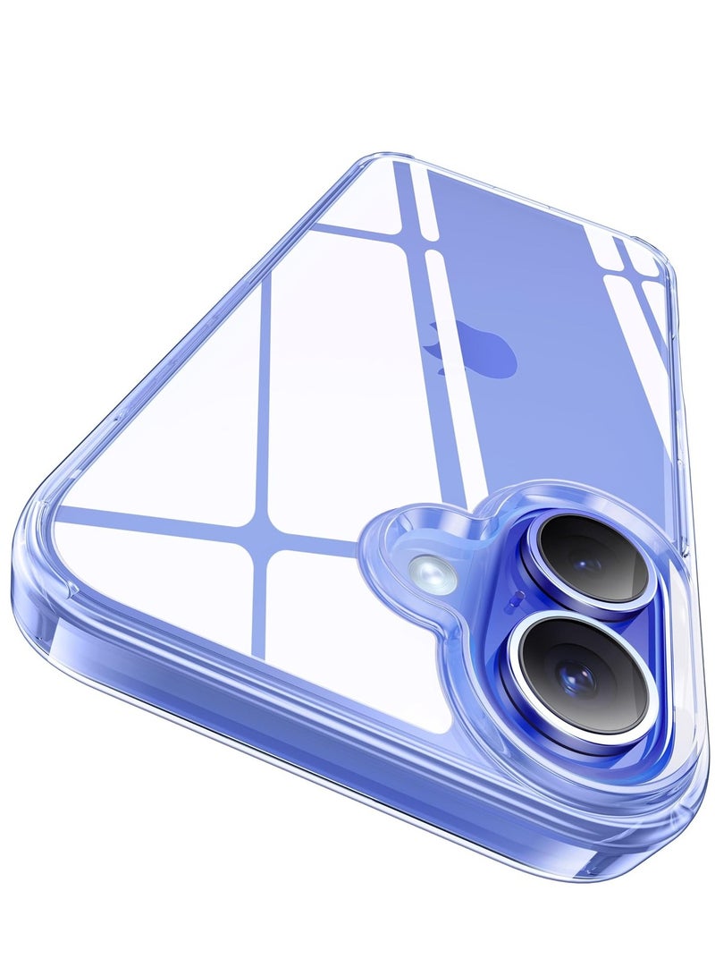 ELTRAZONE iPhone 16 Case - Crystal Clear with Never Yellow Technology, 12FT Mil-Grade Protection, Slim Transparent Cover for Men and Women (6.1”) - Image 1