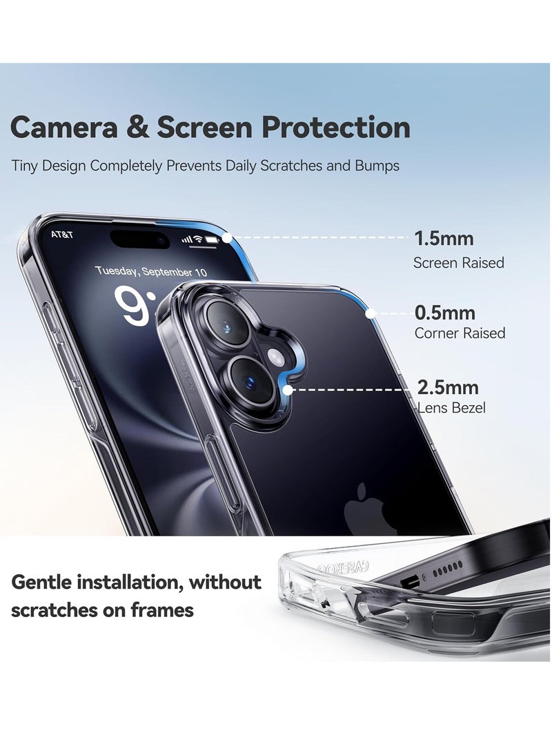 ELTRAZONE iPhone 16 Case - Crystal Clear with Never Yellow Technology, 12FT Mil-Grade Protection, Slim Transparent Cover for Men and Women (6.1”) - Image 4