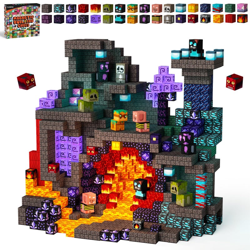 GobiDex 200PCS Magnetic Blocks Kids Building Toys for Boys Girls 3 GameBased Build MagWonder with Magnet Construction Toys STEM Sensory Gift for Birthday - Image 2