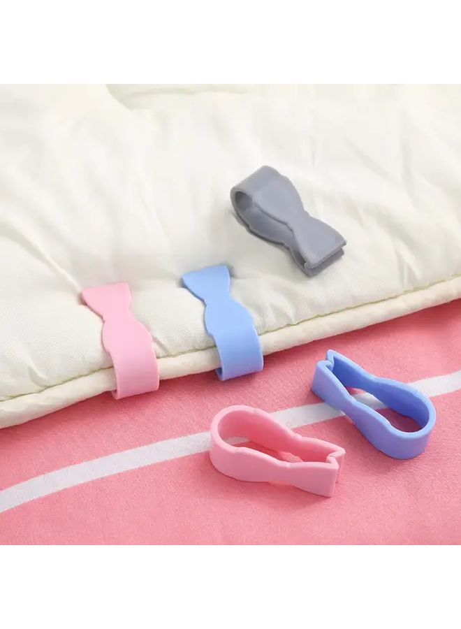 Pink Bedding Fixers 6 Pcs Anti Slip Duvet Cover And Sheet Corner Fasteners - Image 1