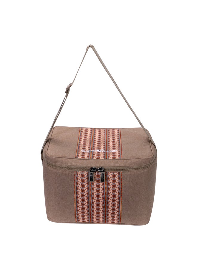 AL SANIDI Heat and cold insulated keeping bag for food and drinks, Food bag for Trips, Woody, Size 36*26*26Cm  - Image 3
