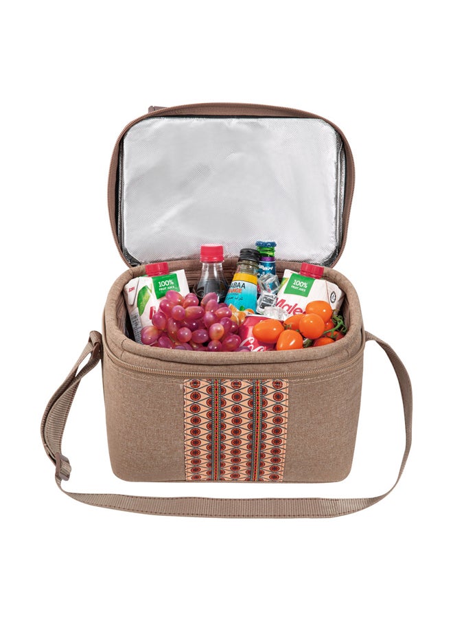 AL SANIDI Heat and cold insulated keeping bag for food and drinks, Food bag for Trips, Woody, Size 36*26*26Cm  - Image 2