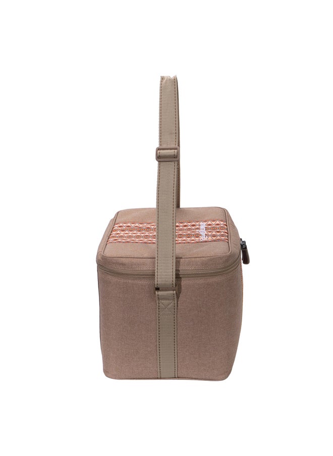 AL SANIDI Heat and cold insulated keeping bag for food and drinks, Food bag for Trips, Woody, Size 36*26*26Cm  - Image 4