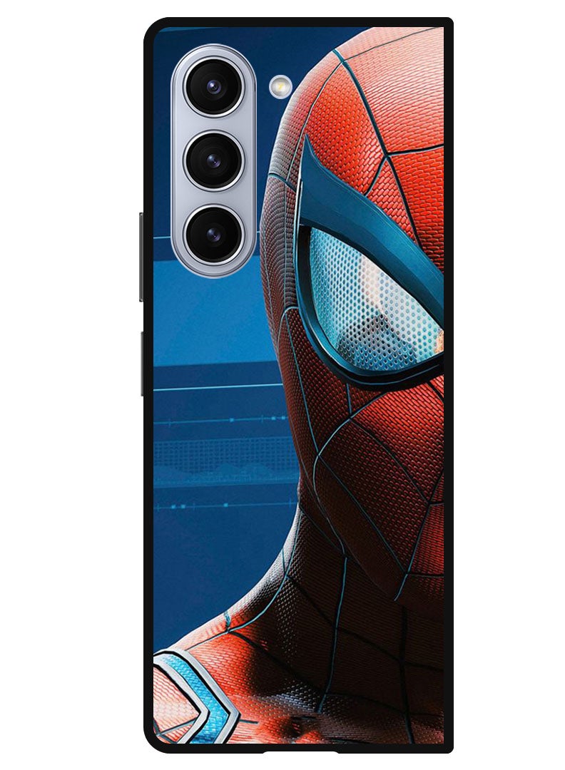 Theodor Protective Case Anti Scratch Shock Proof Bumper Cover For Samsung Galaxy Z Fold 5 Spiderman half face - Image 1