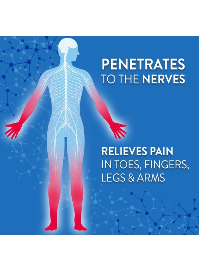 Nervive Pain Relieving Cream, Max Strength Non-Greasy Topical Pain Reliever with Lidocaine and Menthol for Toes, Feet, Fingers, Hands, Legs & Arms, 3.0oz - Image 4