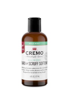 cremo Cremo Wild Mint Beard & Scruff Softener, Softens and Conditions Coarse Facial Hair of All Lengths in Just 30 Seconds, 6 Fl Oz  - Image 1