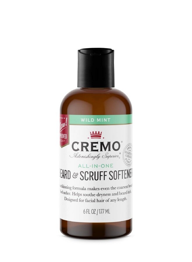 Cremo Wild Mint Beard & Scruff Softener, Softens and Conditions Coarse Facial Hair of All Lengths in Just 30 Seconds, 6 Fl Oz - Image 1