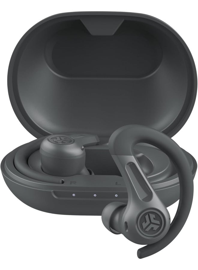 جيلاب JBuds Air Sport ANC 4 Active Noise Cancelling Earbuds - True Wireless Running Earphones, Bluetooth Sports Headphones, 60 H Playtime In Ear Buds for Gym, IP66, USB-C Charging Case Graphite - Image 1