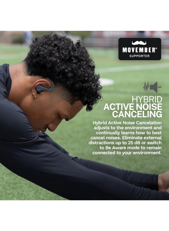 جيلاب JBuds Air Sport ANC 4 Active Noise Cancelling Earbuds - True Wireless Running Earphones, Bluetooth Sports Headphones, 60 H Playtime In Ear Buds for Gym, IP66, USB-C Charging Case Graphite - Image 3