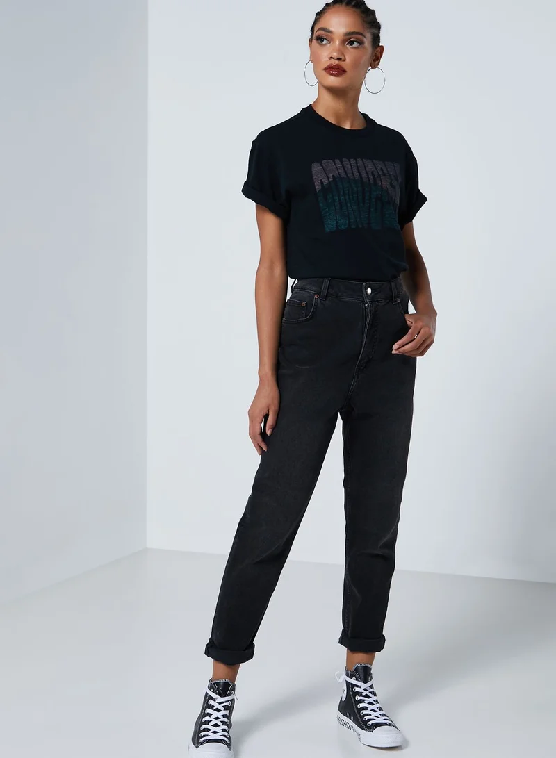 CONVERSE Mountain Reverse Printed T-Shirt