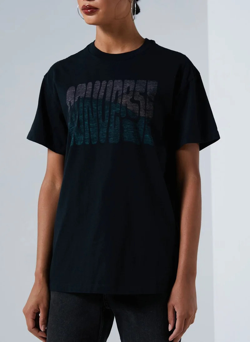 CONVERSE Mountain Reverse Printed T-Shirt